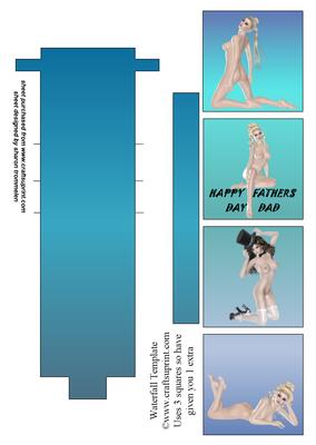 Sexy Fathers Day Waterfal Sheet