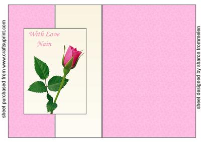 With Love Nain Fold Back Sheet