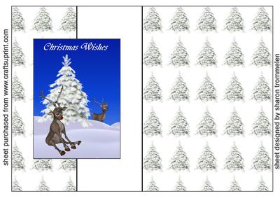 Christmas Wishes Fold Back Sheet