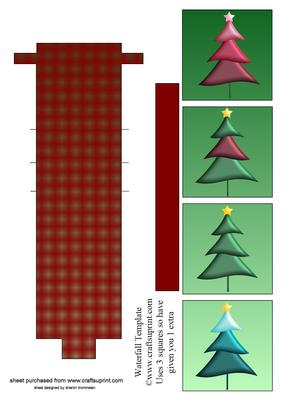 Oh Christmas Tree Waterfall Sheet