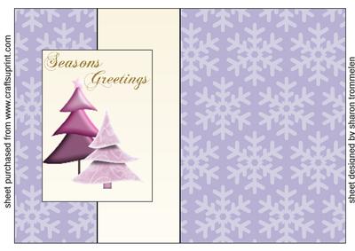 Seasons Greetings Fold Back Sheet