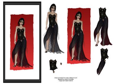 Black Godess in Frame Step by Step