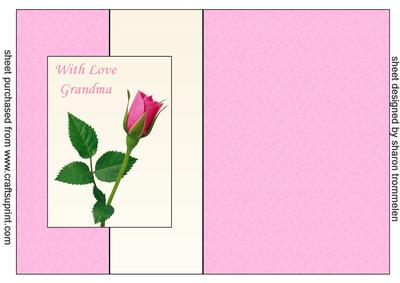 With Love Grandma Fold Back