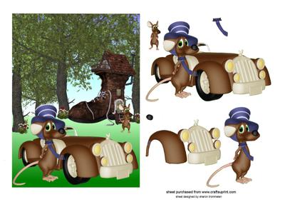 Mouse House Step by Step