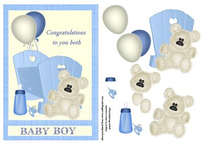 Congratulations Baby Boy Step by Step