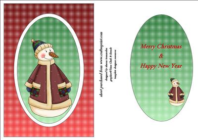 Snowman Spinner Card Sheet