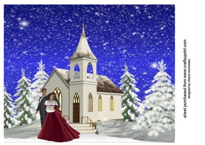 Winter Stroll A4 Card Front