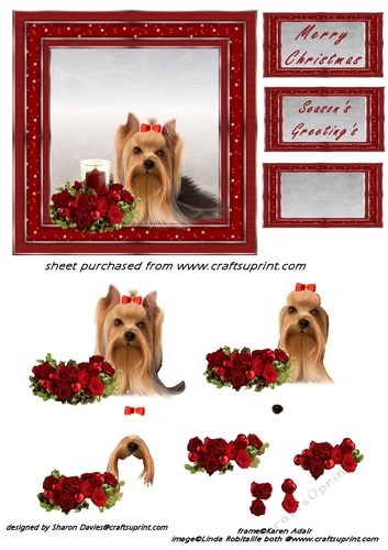 cute dog christmas step by step
