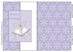 Christmas Bells Fold Back Sheet
