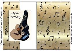Guitar Fold Back Sheet