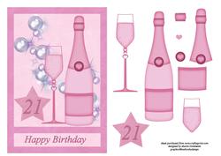 Happy Birthday 21 Step by Step