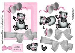 Panda Birthday Step by Step