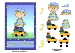 Happy Birthday Age 1,2,3 Step by Step