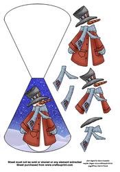 Snowman Wobble Card 2