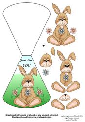Just for You Bunny Wobble Card