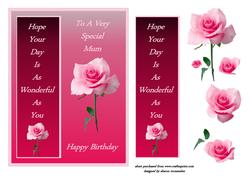 To a Very Special Mum Step by Step with Bookmark