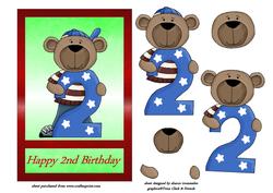 2nd Birthday Teddy Step by Step