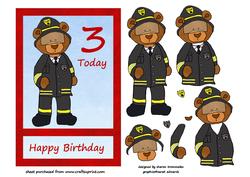 3 Today Fireman Teddy Step by Step