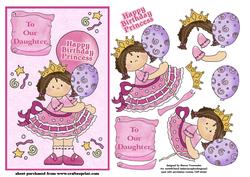 Happy Birthday to Our Princess Step by Step