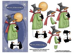 Snowman and Penguins Step by Step