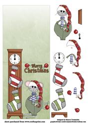 Christmas Mouse Over the Edge Sheet