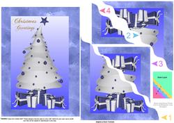 Christmas Greetings Wavy Edge Side Stacker Sheet