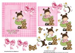 Thinking of You Daisy Girl Step by Step