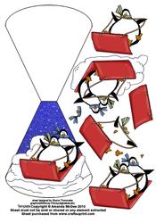 Sledging Penguin's Wobble Card Sheet
