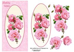 Birthday Wishes Pink Roses Step by Step