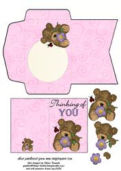 Thinking of You Mini Card & Envelope(2.5x3.5inch)