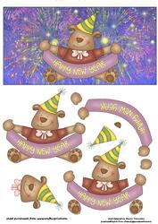 Happy New Year Step by Step