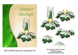 Green Christmas Candle Step by Step