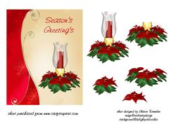 Red Christmas Candle Step by Step