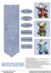 Cheeky Snowmen Waterfall Sheet