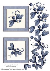 Blue Dragonfly Toppers