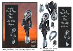 Enjoy Each Day Step by Step with Bookmark