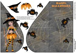 Happy Halloween Witch Tear Drop Sheet