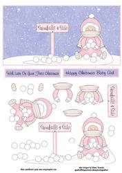 Baby Girl's Christmas Step by Step