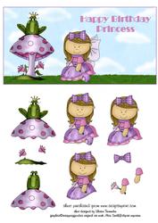 Birthday Princess Step by Step