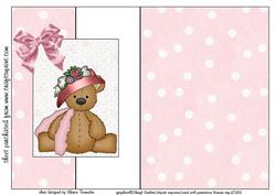 Teddy Bear Fold Back Sheet