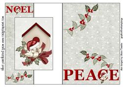 Peace Fold Back Sheet