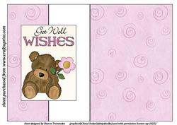 Get Well Wishes Fold Back Sheet