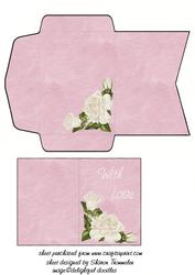 With Love Roses Mini Card & Envelope(2.5x3.5inch)