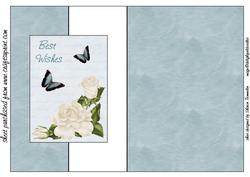 Best Wishes Fold Back Sheet