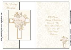 In Loving Memory Mum Fold Back