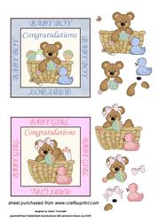 Baby Boy & Baby Girl Toppers Sheet