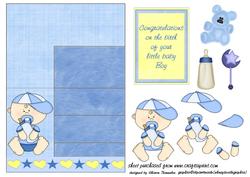 Baby Boy Side Stepper Sheet