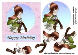 Mushroom Girl Step by Step