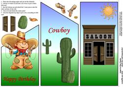 Happy Birthday Cowboy Cascade Sheet