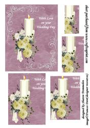 Wedding Candle Pyramid Sheet